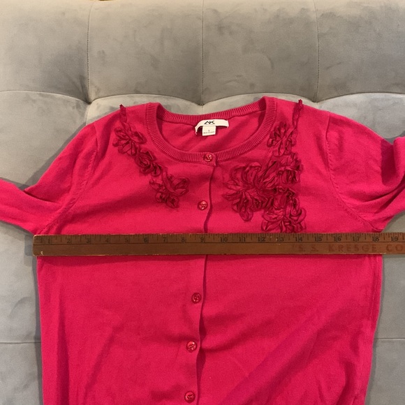 Anne Klein Sport Bright Magenta Cardigan Small - Picture 9 of 11